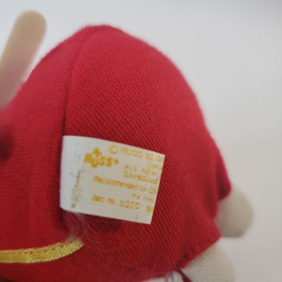 Adorable Vintage 70s Russ Berrie Plush Ski Mouse Rat Stuffed Animal Figurine - Picture 3 of 5